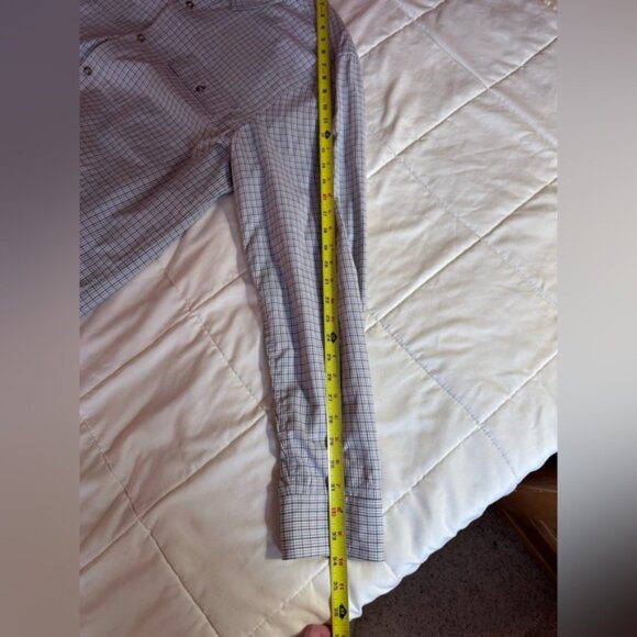 Men's Toad and Co. Plaid Long Sleeved Button Up Shirt, Blue Grey, Size XL - Picture 10 of 13